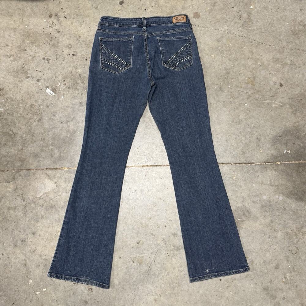 Womens Blue Wash Vintage Levis Signature Modern Bottcut Jeans Size 10M